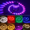 3W RGB LED Wall Light Lamp Spiral Hole Luminous Lighting