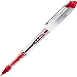Uni-Ball 69023 Vision Elite Roller Ball Stick Waterproof Pen, Red Ink, Bold