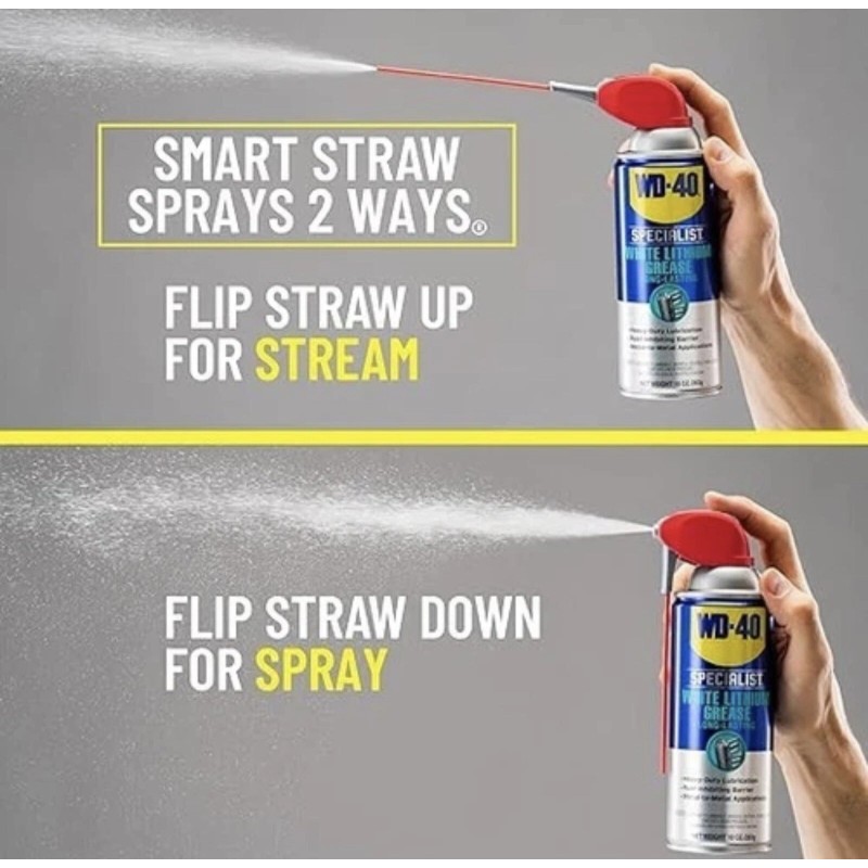 WD-40 WD-40 Specialist White Lithium Grease Spray W/ Smart Straw