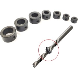 Buyohlic international Drill Stopper Collar Set In Imperial & Metric with Allen Wrench to Tighten the