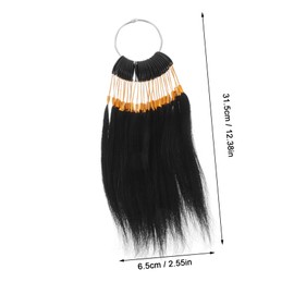 OHPHCALL 1 Set Hair Color Board Hair Color Samples Hair Dye Brush Hairstylist Accessories Hair Dying Tools Hairstylist Stickers Hair Extensions Real Human Hair Dye Brush for Hair Black