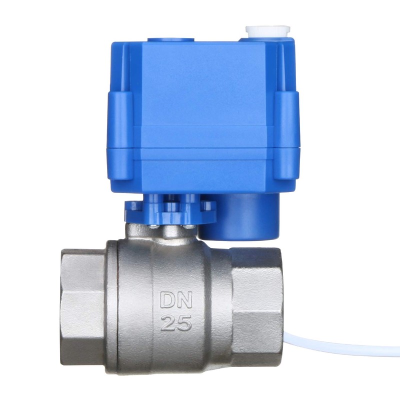 Motorized Ball Valve- 1" Stainless Steel Ball Valve with Manual