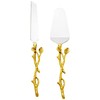 Elegance Golden Vine - Juego de cuchillos para tarta/cuchillo, 35