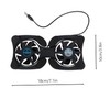 IWOWHERO Portable Foldable Laptop Cooler Dual Fans Universal Cooling Pad