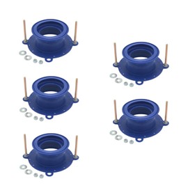 One N Done Toilet Flange Repair Kit - Complete Toilet Seal Repair For Wax Seal, Rubber Gasket Ring,Tool-Free Nuts Includes 3 1/2-Inch Locking Zinc Bolts, Easy Toilet Bowl Repair (5)