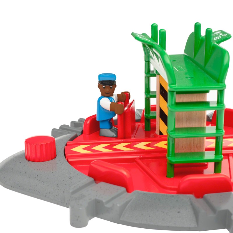 BRIO World 33476 - Turntable & Figure | 2 Piece