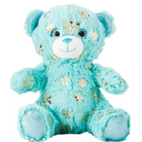 walmart NWT Snowflake Aqua Blue Plush 7” bear w star