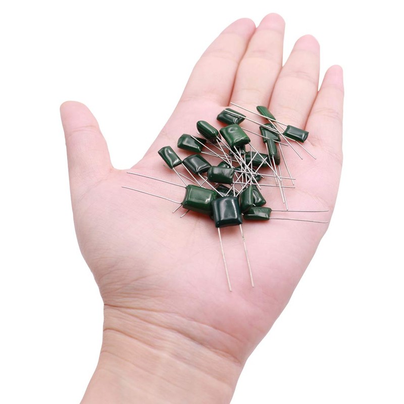 Tnisesm 375 Pcs 24 Value Metalized Mylar Polyester Film Capacitors