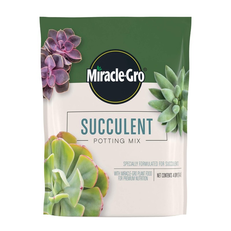 Miracle-Gro Succulent Potting Mix, For Indoor Succulents, Aloe Vera and