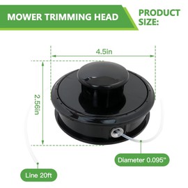 New Version 21560070 Trimmer Head-Weed Eater Head for Echo Echomatic SRM-225,SRM-230,SRM-266,SRM-210,SRM-235 for Echo Straight Shaft Trimmers 21560050,200095200,10106292