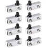 sourcing map Adjustable Glass Door Hinges Clamp，Iron Cabinet Pivot Hinge