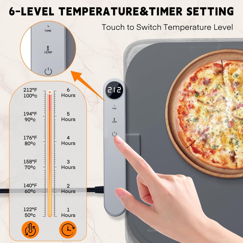 Homelove Warming Mat for Food - Electric Warming Tray with
