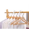 Upstore 20 White Clothes Rack Dividers Round Hangers Closet Dividers