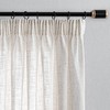 MYSKY HOME Short Linen Look Curtain Living Room Curtains with