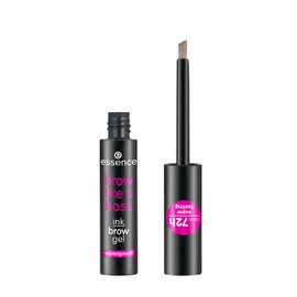 essence brow like a boss ink brow gel, eyebrow gel, no. 01, brown, long-lasting, express result, vegan, waterproof, no microplastic particles, nanoparticles free, pack of 1 (4 ml)