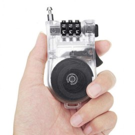 Multi-purpose Wire Combination Lock for Safe Travel Combination Lock (White) 2ea