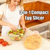 3 in 1 Egg Slicer for Hard Boiled Eggs with