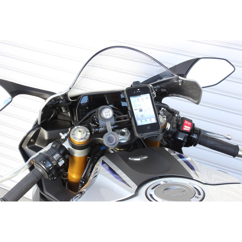 Kijima '16-YZF-R1 YAMAHA 204-076 Motorcycle Parts Handle Mount Stay, Black