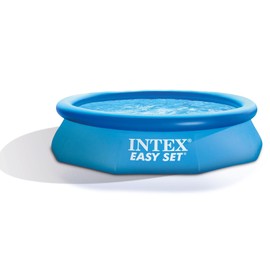 Intex 10'x2.5' Kid Swimming Pool w/Filter Pump & Cleaning Maintenance Kit