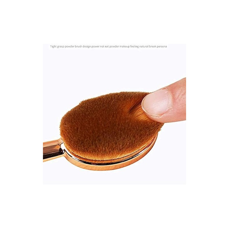 DNHCLL Oval Makeup Brush Set Upgraded Fast Flawless Application Toothbrush