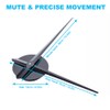 3D DIY Luminous Dial Drill-free Acrylic Frameless Silent Wall Clock