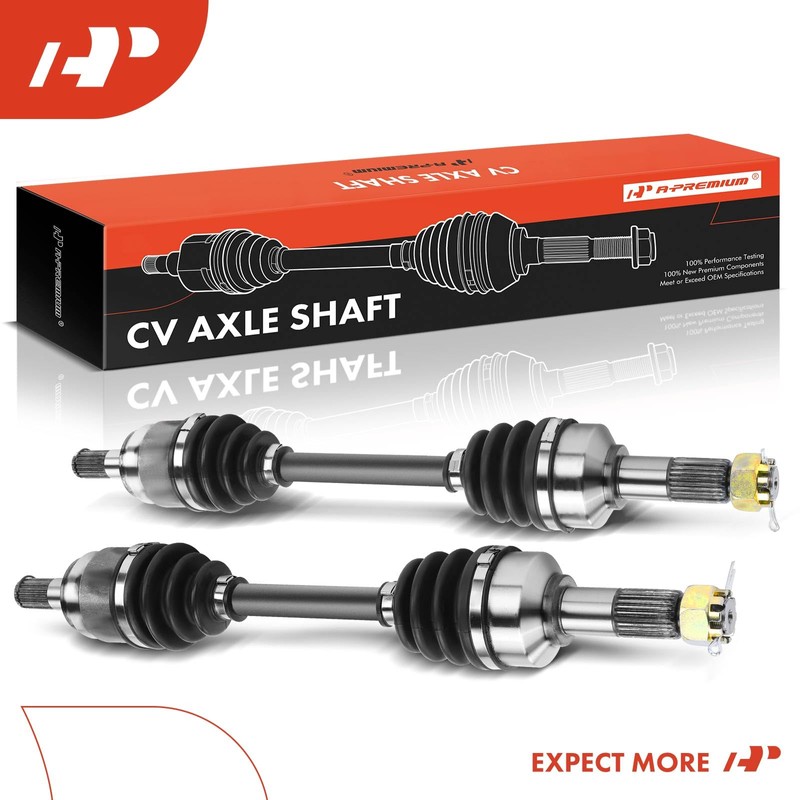 A-Premium Pair (2) Front CV Axle Shaft Assembly Compatible with