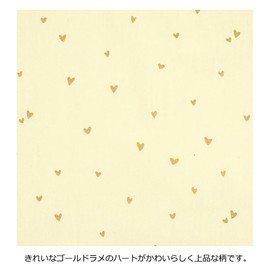 Jewelry Shop M Moving Pocket, Clip, Pocket Pouch, High School Girls, Children, Simple, Pocket Pouch, Made in Japan, Charm Pok, mini heart white x gold heart