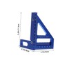 Operitacx Square Tool for Measure Set Square Ruler Protractor Aluminum
