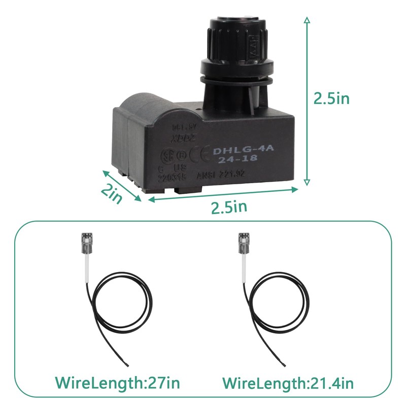 RONGTAI 4-Outlet Ignition Module and Button with Wires - Replacement