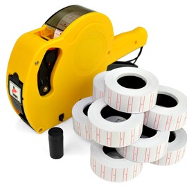 MX5500 DSL Pricing Gun Labeller Shop Office Free 10 Rolls Price Label + Spare Ink (Yellow)