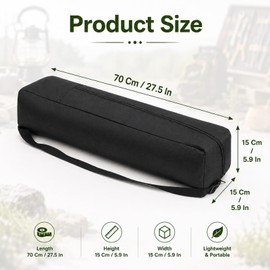 Camping Organizer, Heavy Duty Grill Tool Storage Bag 27.5"