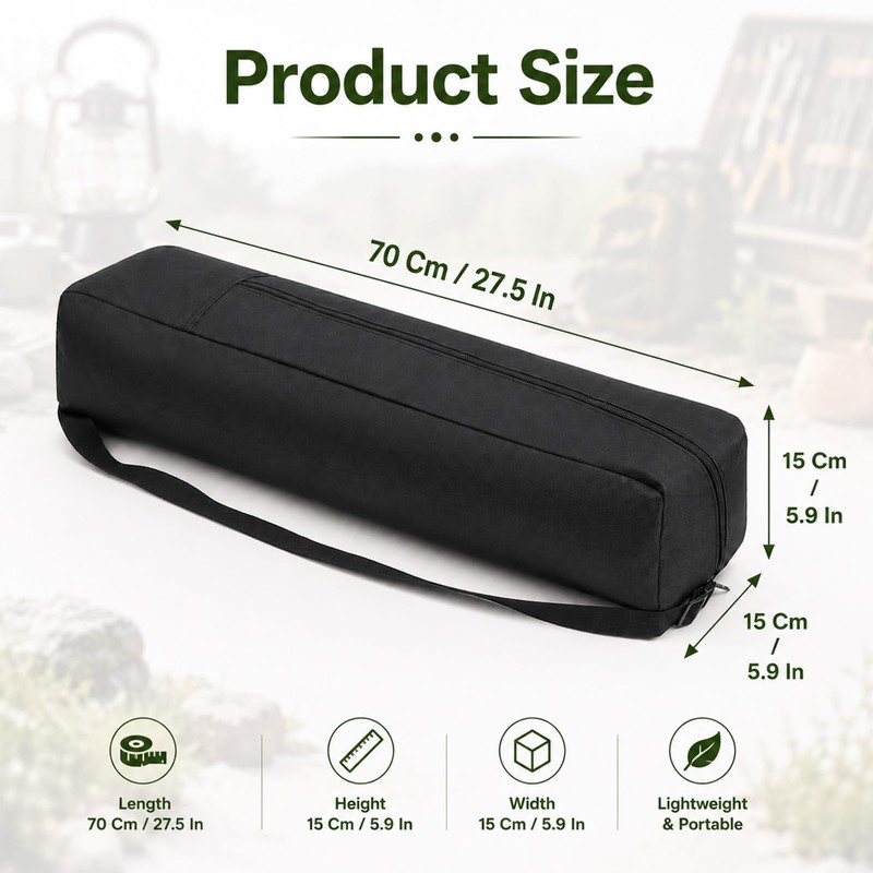 Camping Organizer, Heavy Duty Grill Tool Storage Bag 27.5"