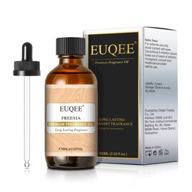 EUQEE Freesia Fragrance Oil with Glass Dropper, Essential Oils for Candle & Soap Making, Diffusers, DIY Bath Bombs (2.02 Fl oz/60 ml)