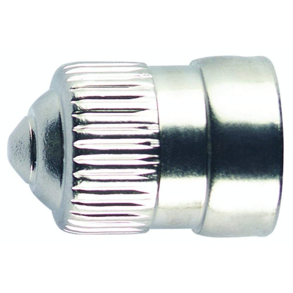 Tru-Flate 38-772-100 Dome Type Valve Cap VC3 Brass Nickel Plt