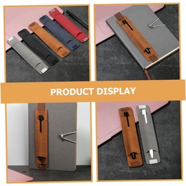 4 piezas Protector de Bolígrafo de Cuero Elástico para Cuadernos Funda Antirrayaduras Soporte Seguro para Plumas para Oficina y Regalos
