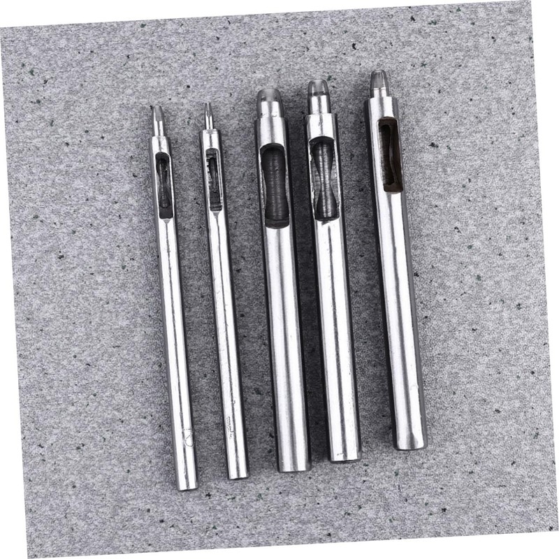 SHINEOFI 1 Set Leather Hollow Round Punch Tool Durable Belt