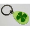HQRP-Crystal 2.1" Real Four Leaf Clover Shamrock in Glow in