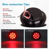 Partsam 8Pcs 4 Inch Round Led Stop Turn Tail Lights