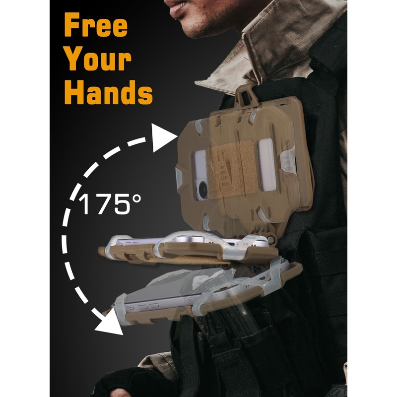 EralcNa Tactical Gear Plate Carrier Vest Accessories Phone Chest Mount