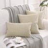 Miulee Pack of 2 Linen-Look Home Decorative Cushion Covers with