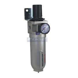 3/4" NPT HIGH FLOW AIR PRESSURE REGULATOR & PARTICULATE FILTER WATER TRAP COMBO FOR COMPRESSED AIR COMPRESSORS