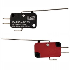 Szliyands 10Pcs Long Straight Hinge Lever SPDT 1 NO 1 NC Micro Limit Switch arduino V-153-1C25