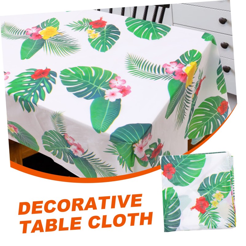 Mikinona Leaves Pattern Tablecloth Picnic Table Cover Iridescent Table Cloth