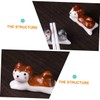 Mikinona 4pcs Ceramic Chopstick Rest Cartoon Holders for Utensils Elegant