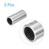 sourcing map 2Pcs Straight Pipe Fitting Connector, 316 Stainless Steel