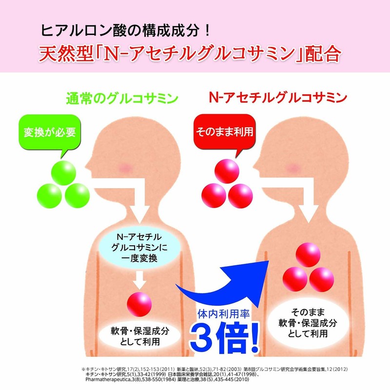 薬日堂 コラーゲン&ヒアルロン酸プラス 30袋 (約30日分) コラーゲンペプチド5,000mg N-アセチルグルコサミン200mg配合