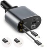 EcoNour Einziehbares Autoladegerät (L+ L) mit Dockingstation - Dual Lighting