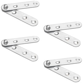 4 Sets of 360 Degree Rotating Stainless Steel Door Pivot Hinges (77mmx16mm)