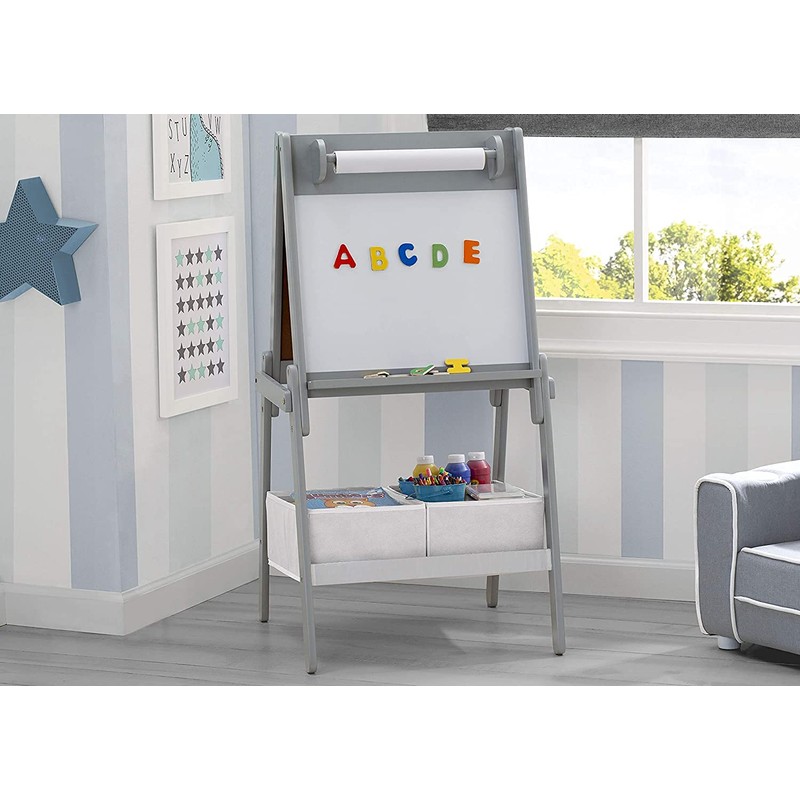Delta Children Chelsea Double-Sided Storage Easel with Paper Roll and