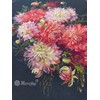 Merejka K-219 Dahlias Counted Cross Stitch Kit, Cotton, Multi-Colour, 30
